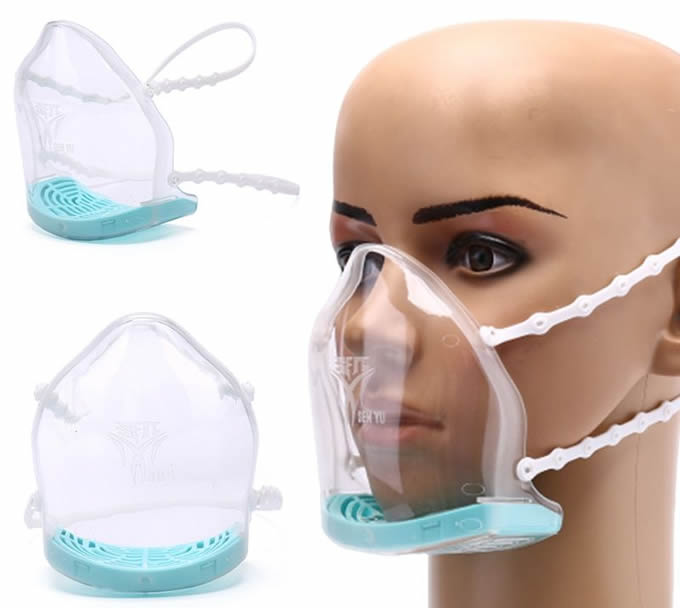 Прозрачные маски и респираторы