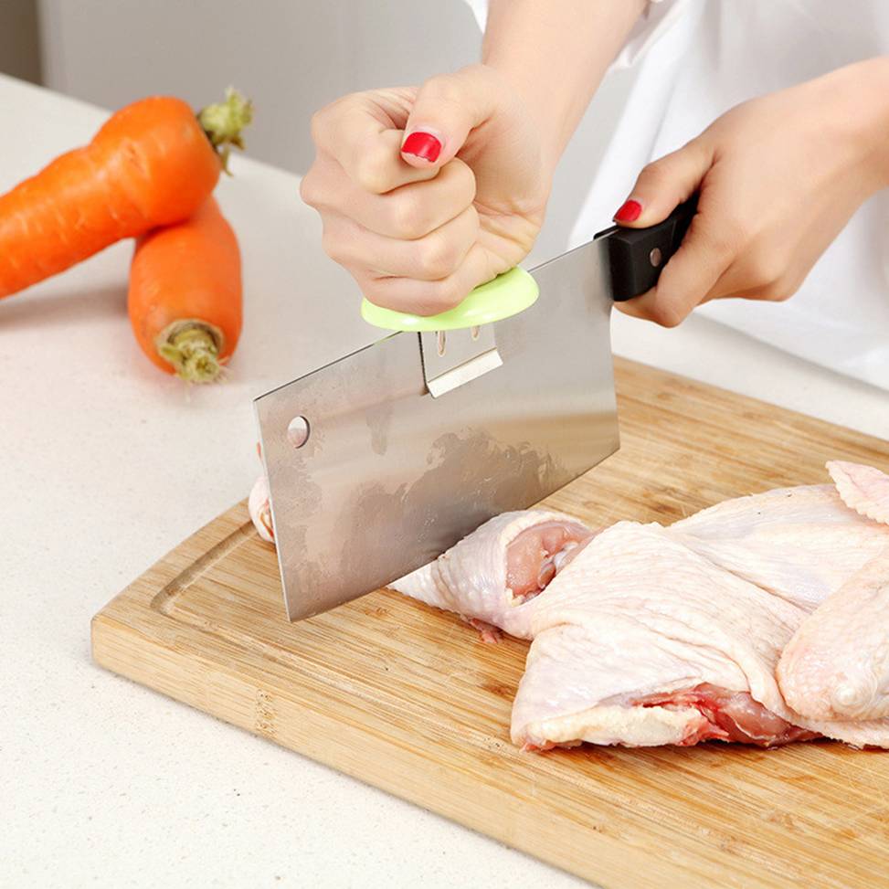 защитное дополнение для ножа - помощник в нарубке продуктов