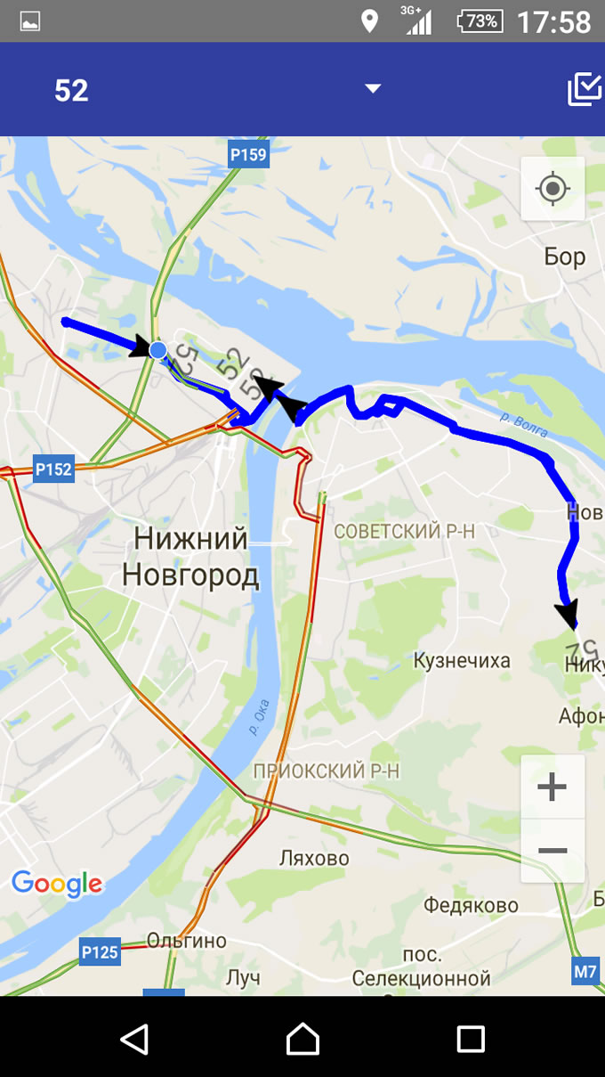 Автобусы НН – приложение для отслеживания положения муниципальных автобусов Нижнего Новгорода