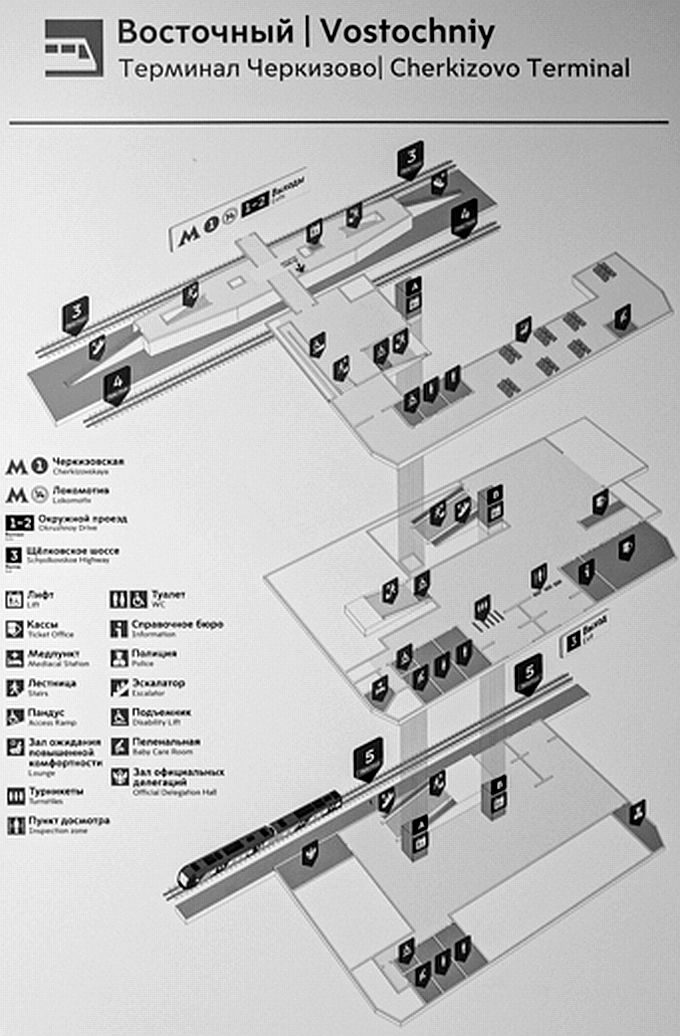 Схема восточного вокзала в москве внутри