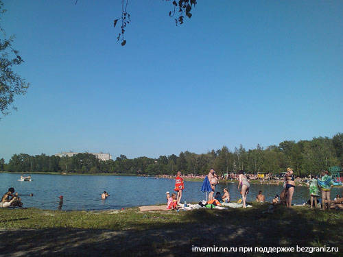 Нижний Новгород озеро Светлоярское, пляж