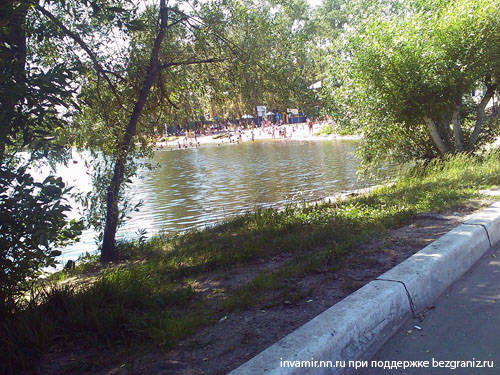 Нижний Новгород озеро у 39-ой больницы, пляж
