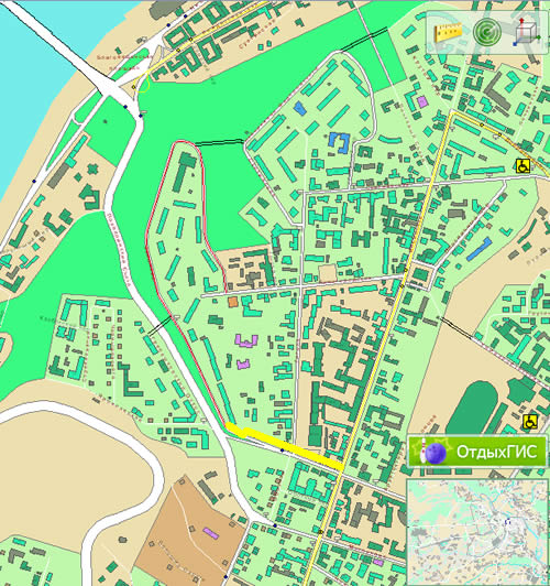 схема маршрута на карте Нижнего Новгорода ул Малая Покровская