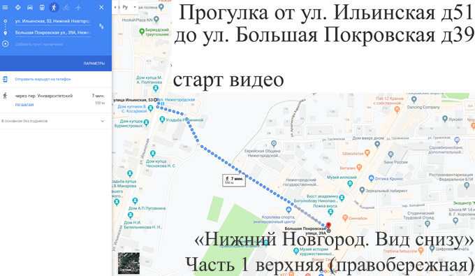 Прогулка от Ильинской ул д53 до Большой Покровской ул д39